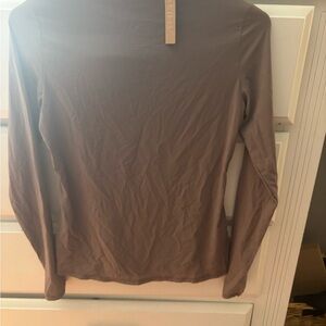 SKIMS Taupe Long Sleeve Top